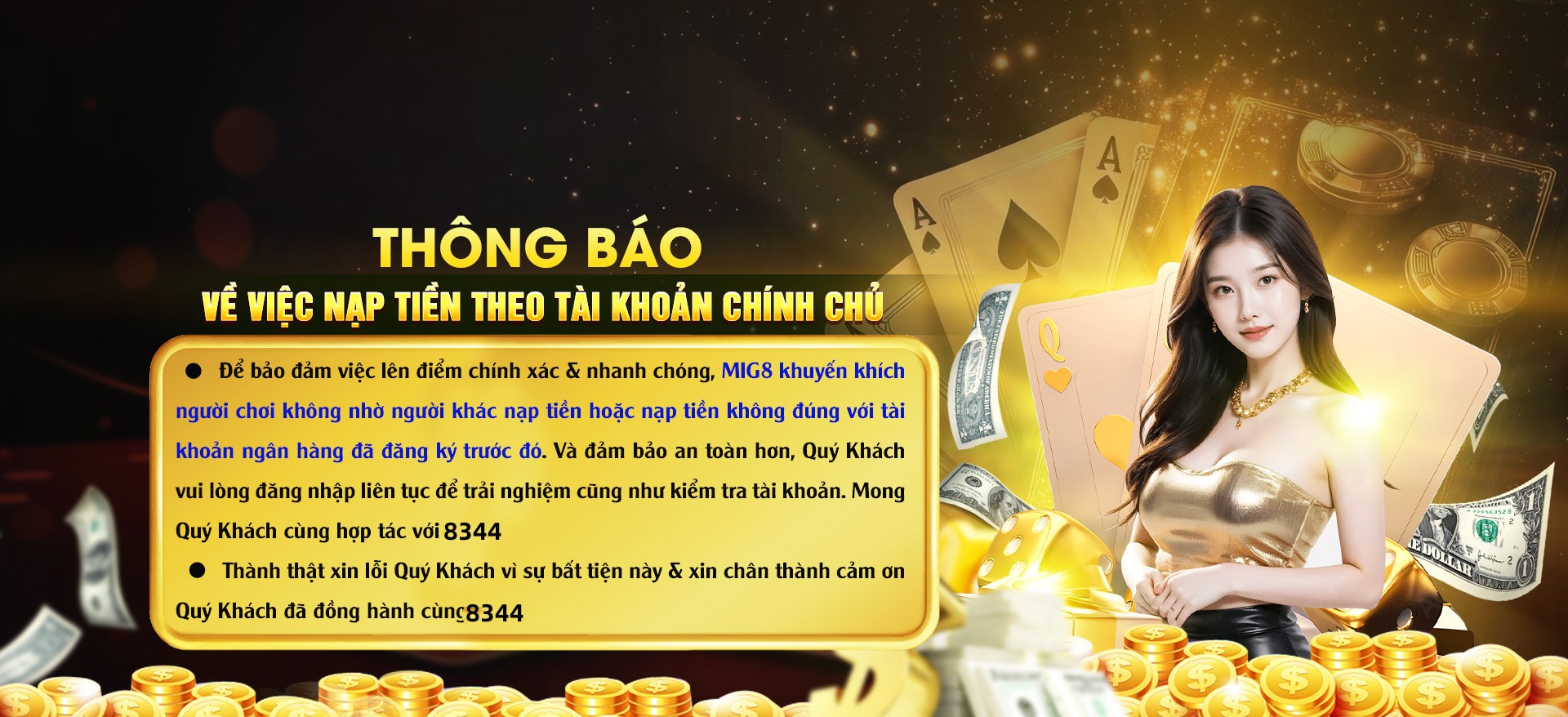 Hình ảnh quảng cáo của mu9 hiển thị nền tảng và các lợi ích